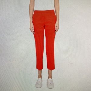 Neiman Marcus Front Trouser Orange Pants Stretch Front